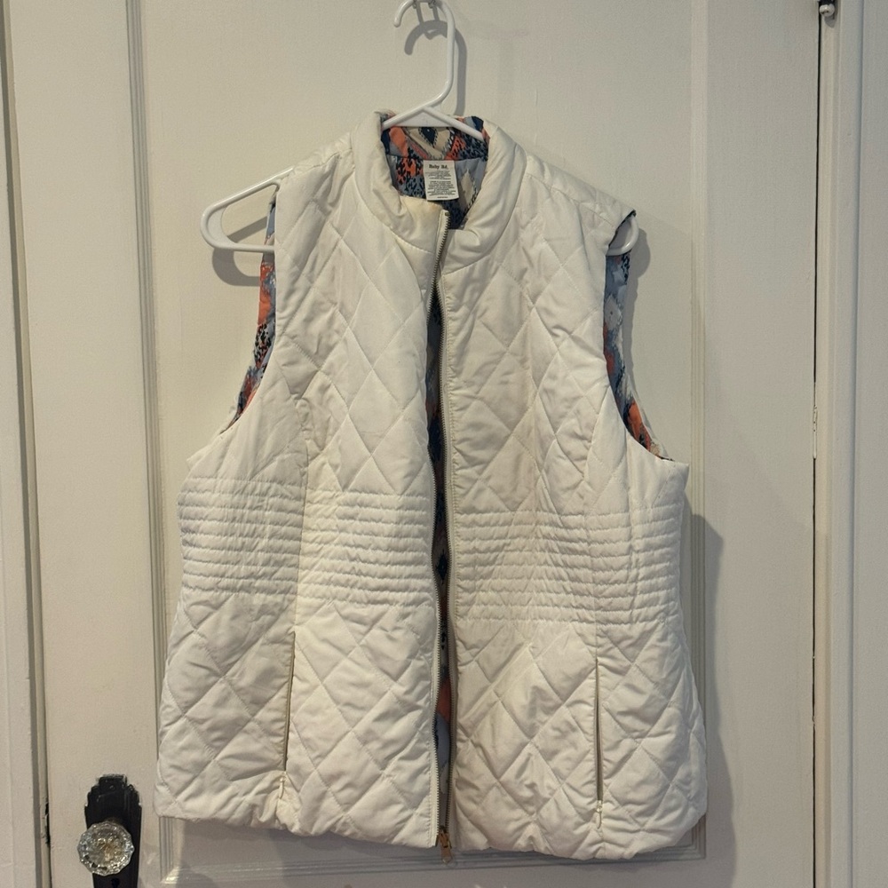 White Lightweight Quilted Puffer Vest